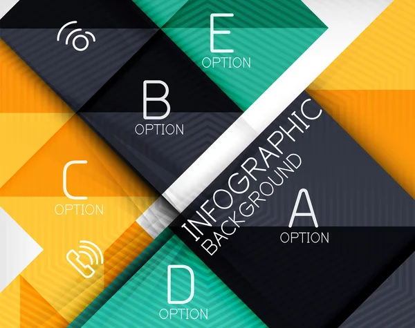 Sfondo infografico astratto — Vettoriale Stock