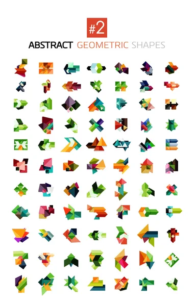 Conjunto de formas geométricas abstractas coloridas — Vector de stock