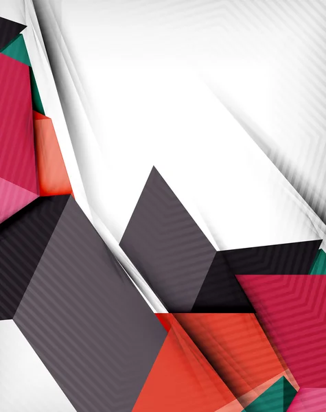 Geometrische kleurrijke vormen abstracte achtergrond — Stockvector