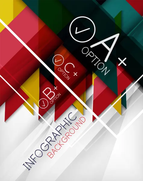 Infographic geometrické obrazce abstraktní pozadí — Stockový vektor