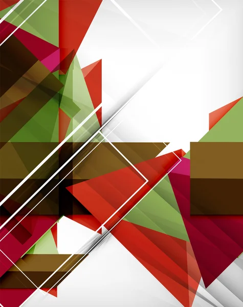 Formes géométriques colorées fond abstrait — Image vectorielle