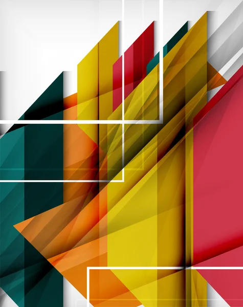 Formas geométricas coloridas fundo abstrato — Vetor de Stock