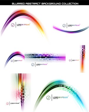 Düzgün bulanık dalgalar arka planlar kümesi