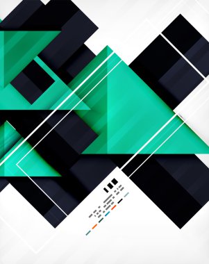 Geometrik şekil iş şablonu