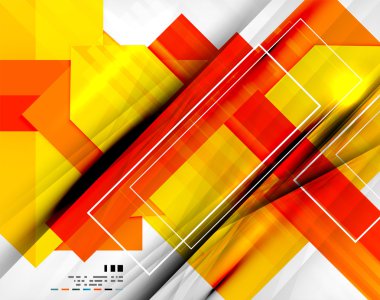 Geometrik şekil iş şablonu