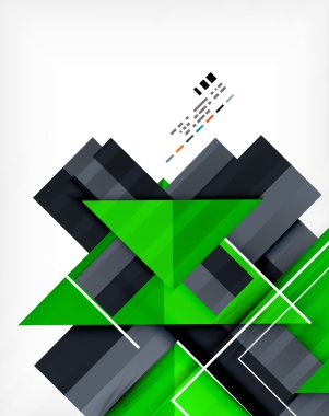 Geometrik şekil iş şablonu