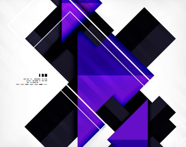 Geometrik şekil iş şablonu