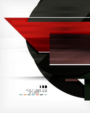 Geometrik şekil iş şablonu