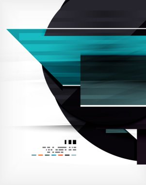 Geometrik şekil iş şablonu