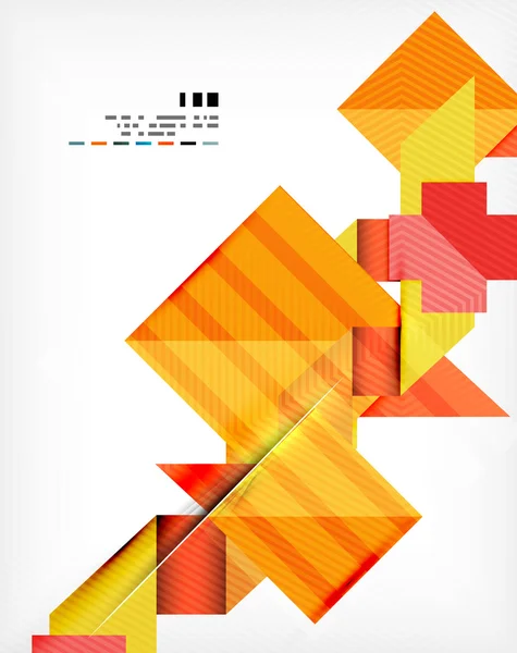 Geometrisk abstraktion business affisch — Stock vektor