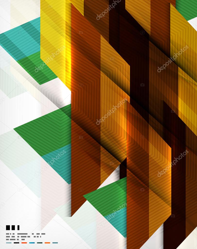 Geometric abstraction business poster
