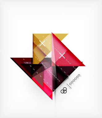 broşür için üçgen şablon | Kitapçık