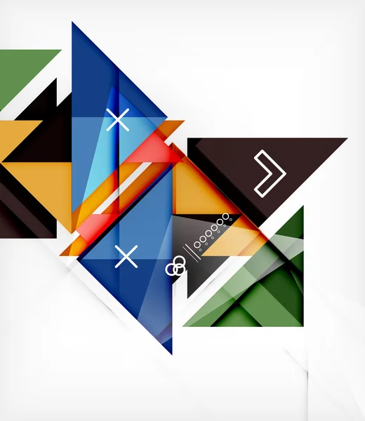 Modèle de Triangles pour Brochure — Image vectorielle