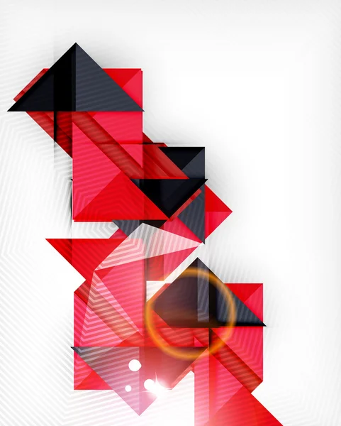 Driehoek geometrische vorm abstracte achtergrond — Stockvector