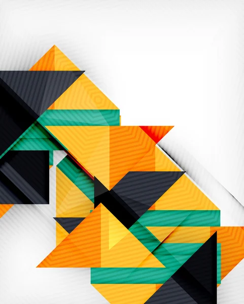 Triangolo forma geometrica sfondo astratto — Vettoriale Stock