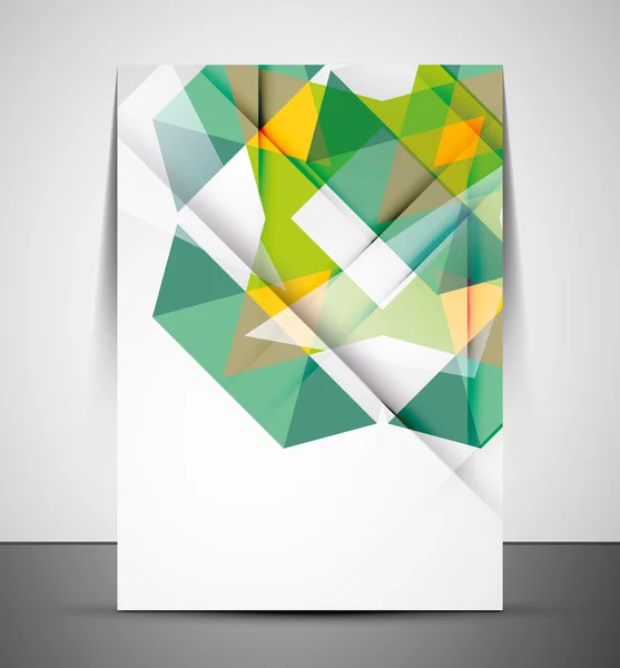 Multipurpose CMYK geometric print template — Stock Vector