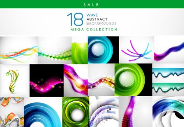 Mega Satılık - dalga arka planlar topluluğu
