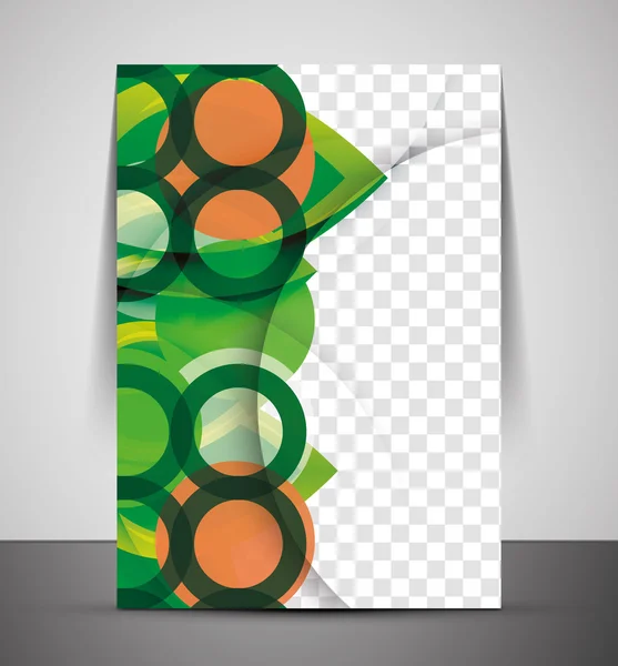 Plantilla de impresión corporativa de diseño verde — Vector de stock