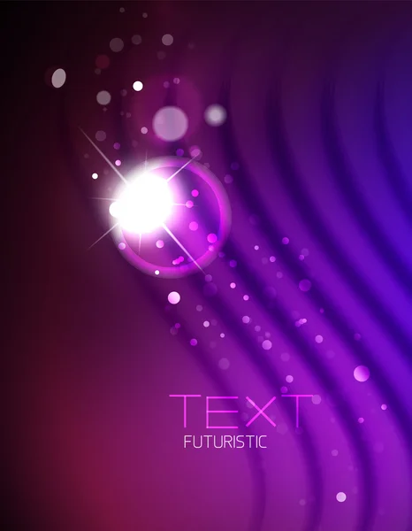 Futuristic abstract blurred flares and colors — Stock Vector