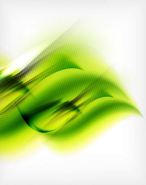 Green summer wave - arrière-plan éco entreprise — Image vectorielle