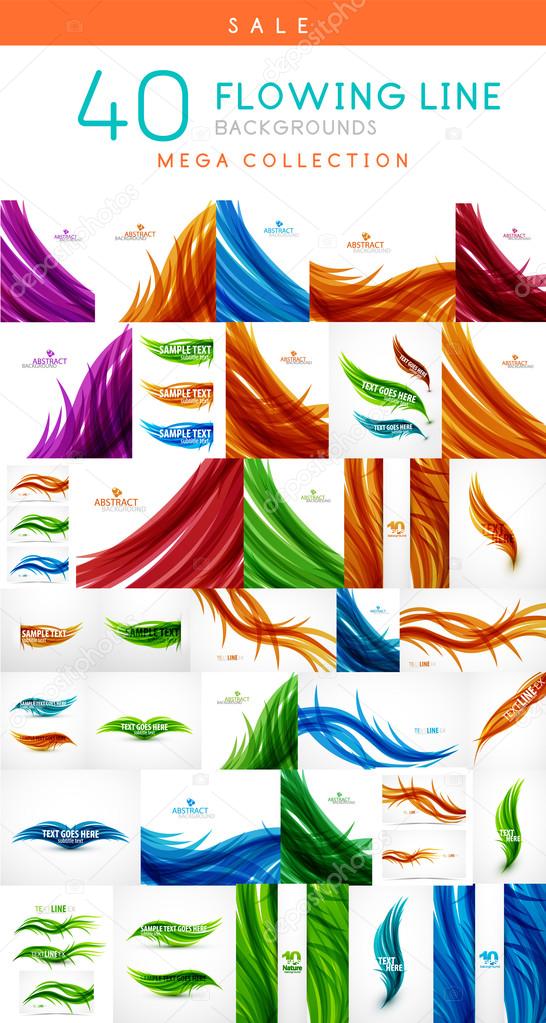 Wavy lines backgrounds