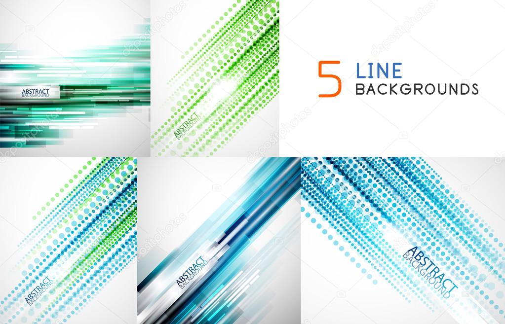 Straight line backgrounds