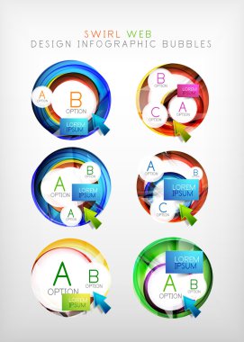 Web tasarım daire kutularını web promosyon