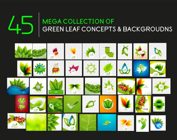 Vector mega conjunto de conceptos de la naturaleza — Vector de stock