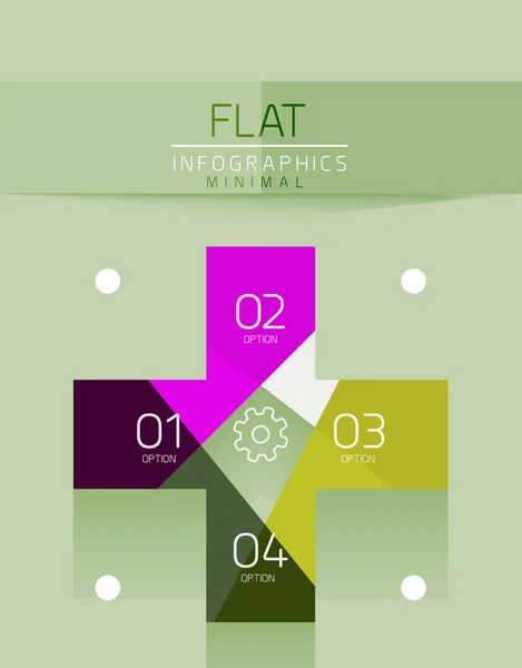 แนวคิดการออกแบบแบนของเวกเตอร์ infographics — ภาพเวกเตอร์สต็อก