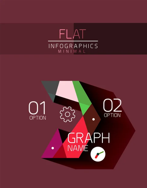 Concepto de infografía de diseño plano vectorial — Archivo Imágenes Vectoriales