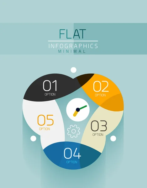 Vector flat design infographics concept — Stock Vector