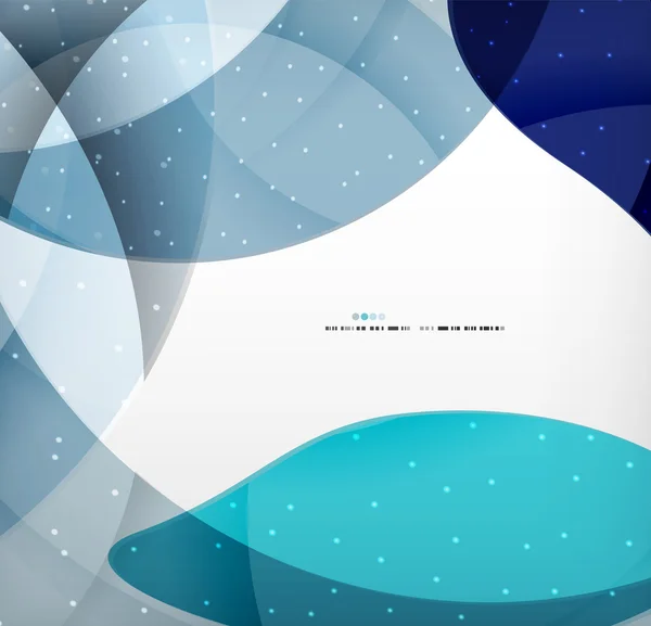 Diseño de folleto moderno formas abstractas corporativas azules — Vector de stock