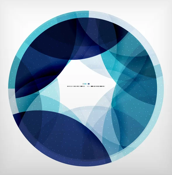 Anillo azul - burbuja abstracta de negocios — Vector de stock