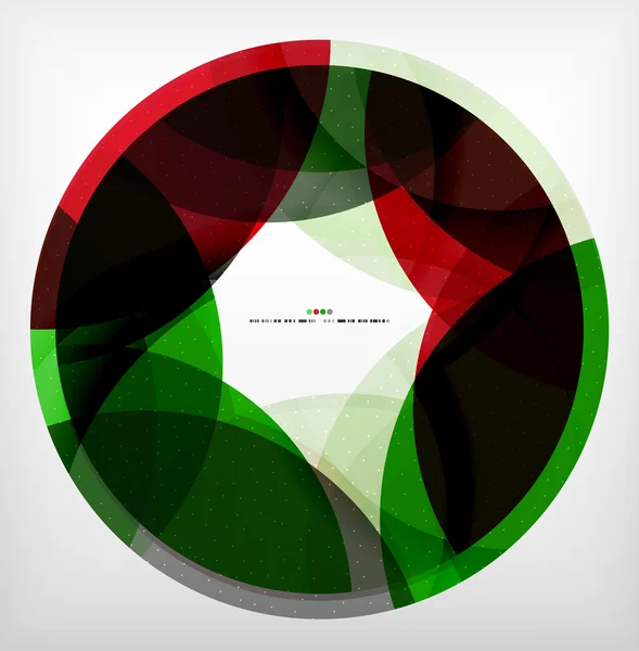Kırmızı yeşil ring - iş kabarcık — Stok Vektör