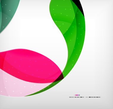 parlak renkli iş akan şekillerin tasarım