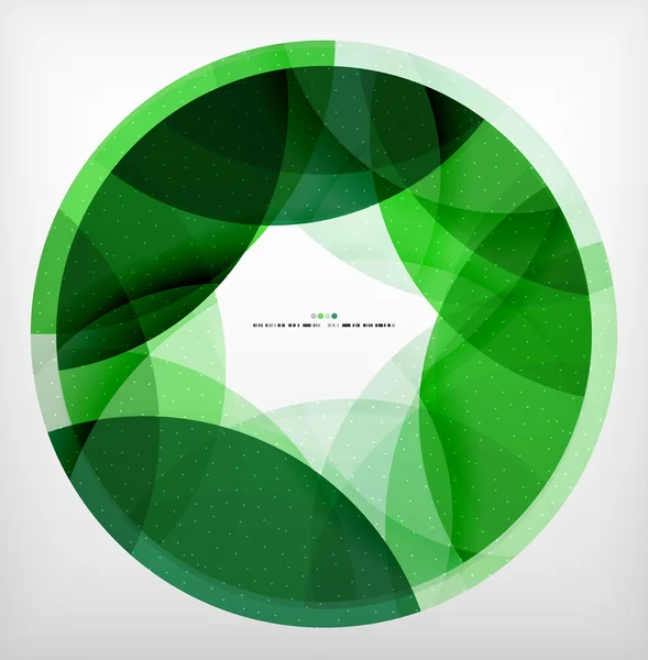 Green ring - business abstract bubble — Stock Vector