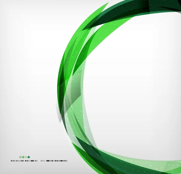Yeşil ring - iş kabarcık — Stok Vektör