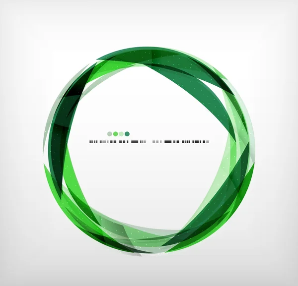 Grüner Ring - abstrakte Blase — Stockvektor