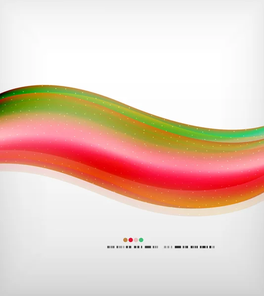 Suave colorido negocio elegante diseño de onda — Archivo Imágenes Vectoriales