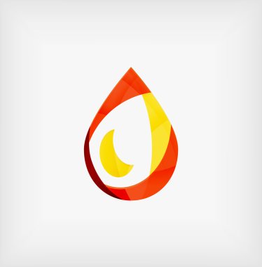 düz su damla geometrik şekil kavramı