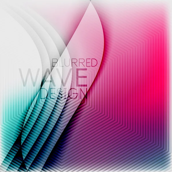 Textured blurred color wave background — Stock Vector