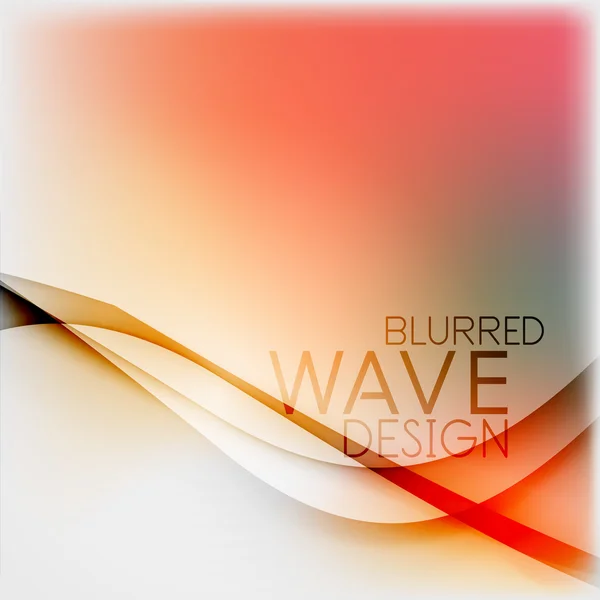 Textured blurred color wave background — Stock Vector