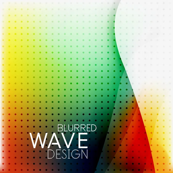 Colorful blurred wave business background — Stock Vector