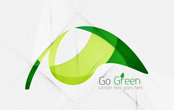 Зелене еко незвичайне тло концепції — стоковий вектор