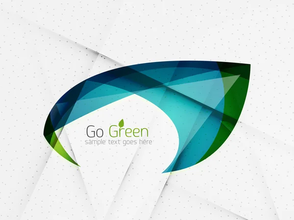 Zelená eco neobvyklé pozadí koncept — Stockový vektor