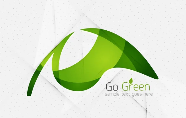 Green eco concept de fond inhabituel — Image vectorielle