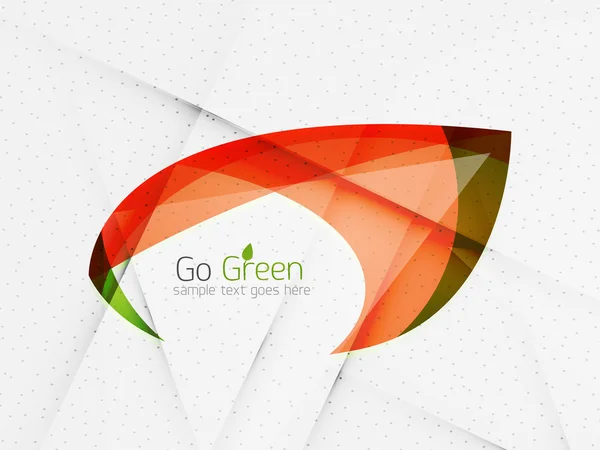 Grön eco ovanliga bakgrund koncept — Stock vektor