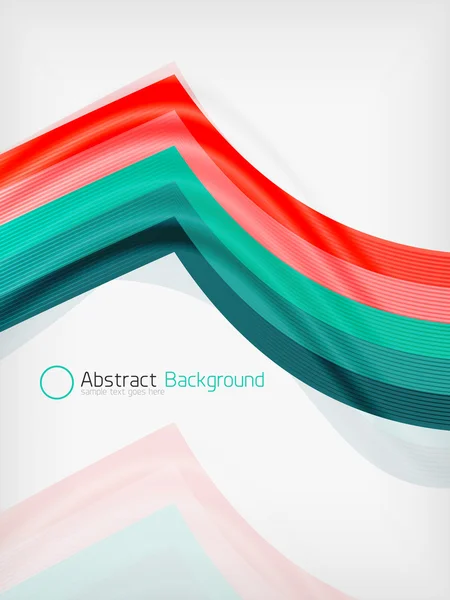 Modelo de design de abstração de onda de cor arco-íris — Vetor de Stock