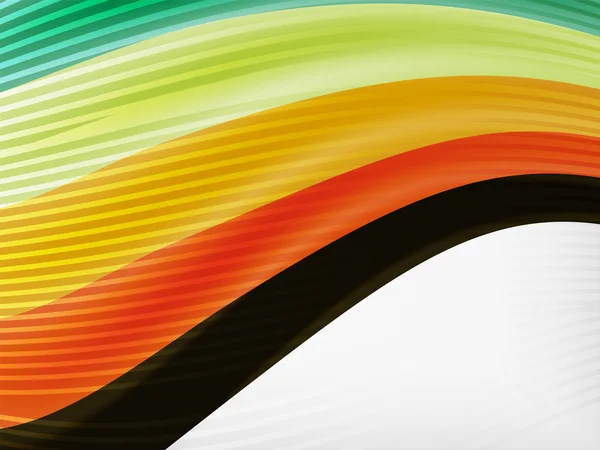 Kleurrijke abstracte vloeiende elegante lijnen — Stockvector