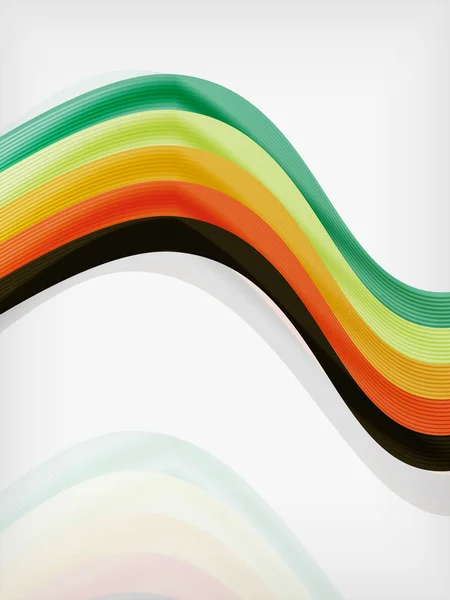 Coloré abstrait lignes fluides élégantes — Image vectorielle